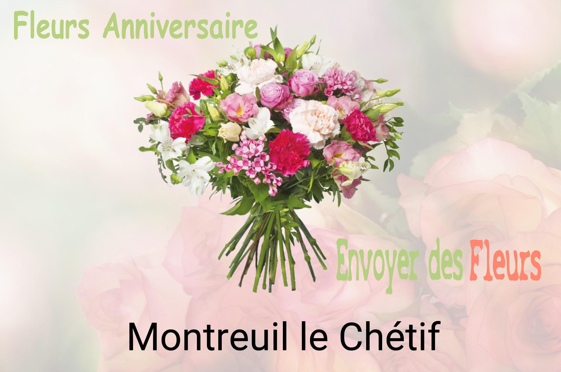 Bouquet de fleurs d’anniversaire livré à Montreuil-le-Chétif
